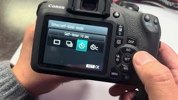 How to use the Self-timer on a Canon Rebel t7