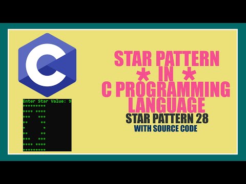 #28 || "*" STAR PATTERN|| in |C| Programming Language