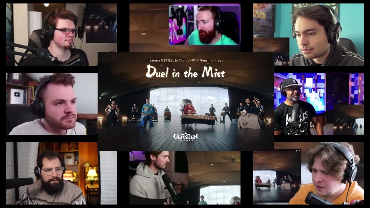 Genshin Impact - Duel in the Mist - Inazuma OST Battle Theme MV｜REACTION MASHUP