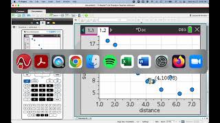 Using the TI-Nspire to make a Scatterplot and Perform Linear Regression