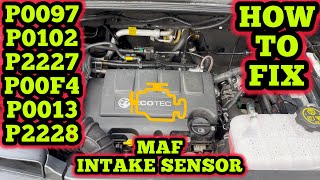 Vauxhall - P0097 P0102 P2227 P00F4 P0013 P2228 - Intake Air Temperature - MASS AIR FLOW - DIY