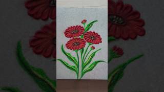 || Easy Jerbera Flower Rangoli ||🌼
