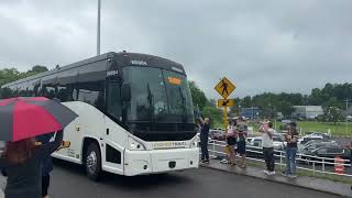 The WVU baseball team has arrived at the NCWV Airport!