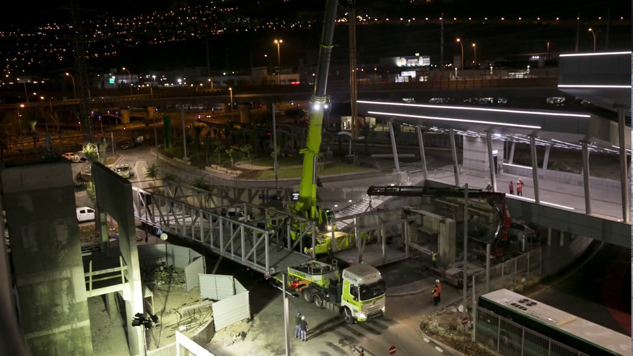 CINEMALL HAIFA - A TIME-LAPSE BRIDGE CONSTRUCTION