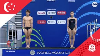 Max Lee and Ainslee Kwang score 52.50 for Singapore | World Aquatics Championships 2025