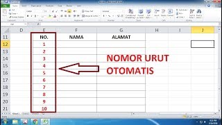 Cara Membuat Nomor Urut Otomatis di Excel