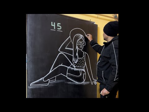 Draw girl using no. 45 ✍️ #drawing #art