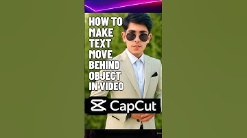How to Make Text Move Behind Object in Video | CapCut Tutorial (Easy Method) #shorts #capcut