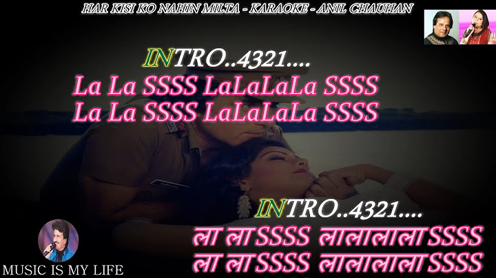 Har Kisi Ko Nahi Milta Karaoke With Scrolling Lyrics Eng. & हिंदी