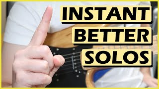 INSTANT BETTER SOLOS - 1 Simple Trick For Improvising On Guitar