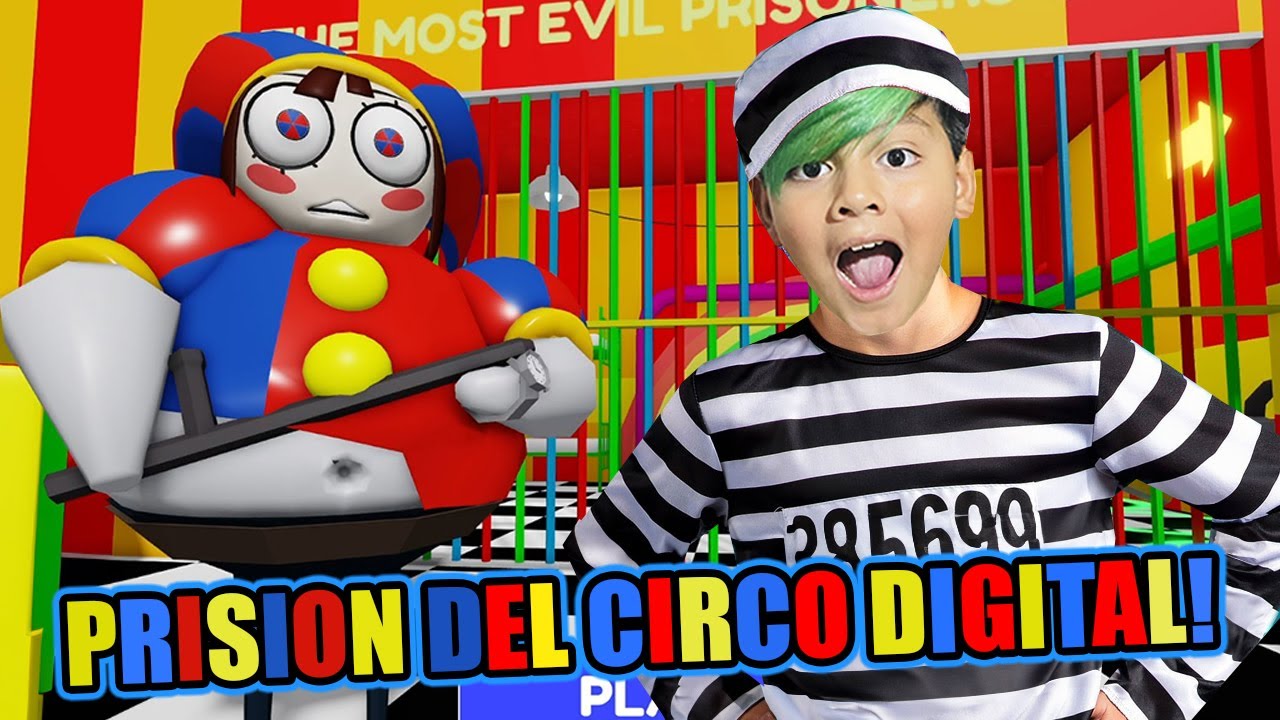 ENCERRADO en La PRISION de POMNI! | Karim Juega