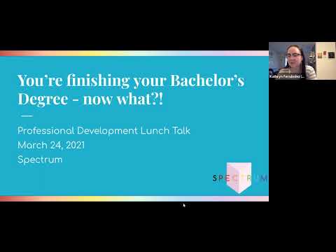 GMU Professional Development Lunch: Pathways after your Bachelor's