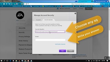 How to change origin security question