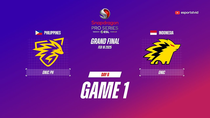 ONIC PH vs ONIC GAME 1 GRAND FINAL ESL Snapdragon Pro Series S6 | ONIC vs ONIC ESPORTSTV