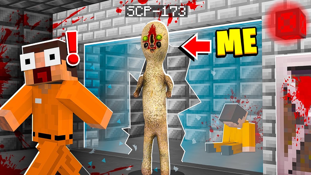 I Became Realistic SCP-173 in MINECRAFT! - Minecraft Trolling Video 