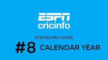 Calendar Year Records | How to use Statsguru | Search Cricket Stats/Records | ESPNCricinfo
