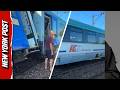 Two train collision causes four train cars to derail in Poland, 220 evacuated