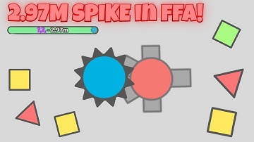 Diep.io - Spike Buff is INSANE! - 2.97m Spike in FFA