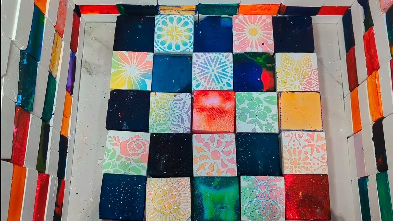 Dyed, Fresh & Stenciled Gym Chalk Blocks [Crush Only Edit ...