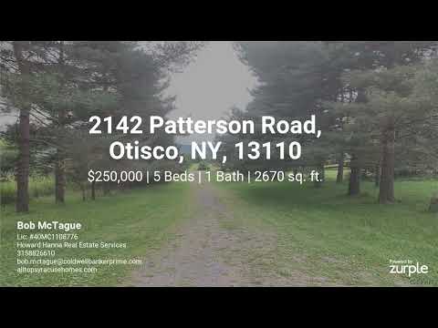 2142 Patterson Road, Otisco, NY home video tour
