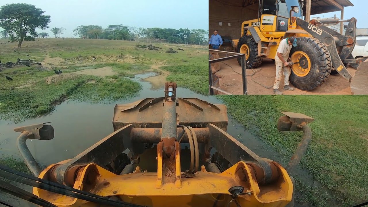 COLOCANDO OS PNEUS  ,E INDO ENTERRAR UM  BOI