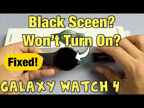 Galaxy Watch 4: Black Screen, Won&rsquo;t Turn On? Watch This!