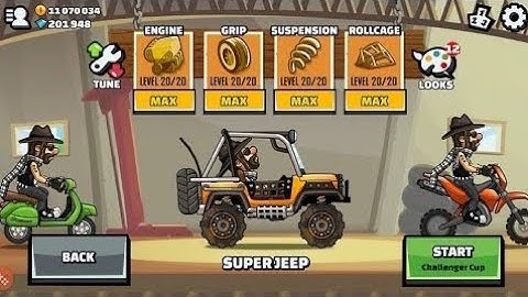 Hill Climb Racing - Gameplay Walkthrough Part 1 - Jeep (iOS, Android)