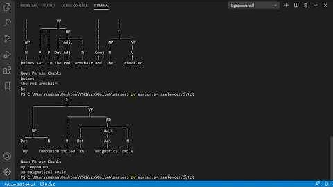 CS50 AI Language - Parser
