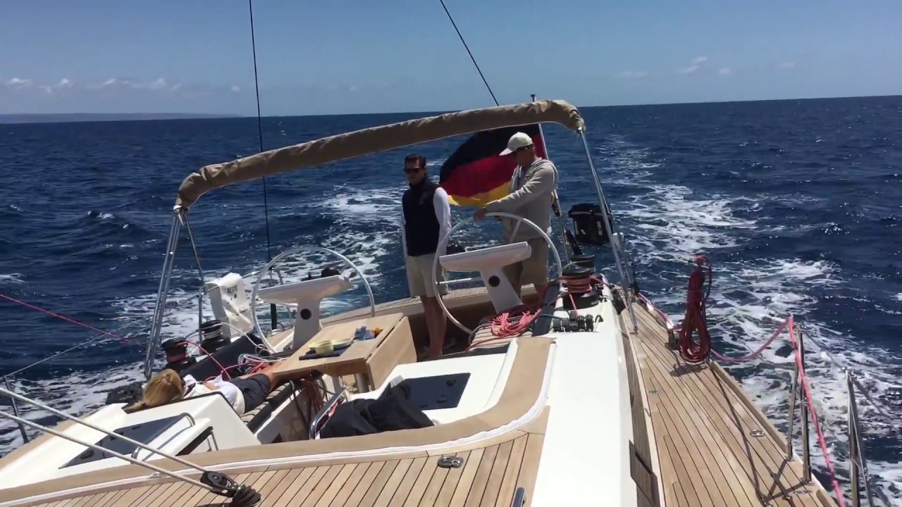 Swan54 sailing at Puerto Portals