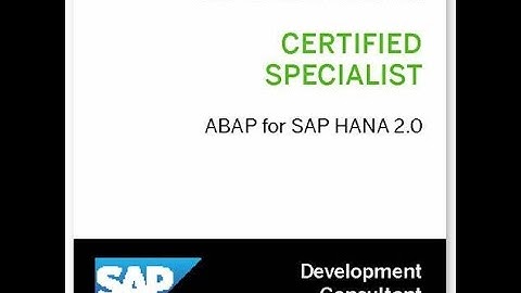 SAP ABAP HANA CERTIFICATION #abap #hana #sapcenter #sapcertification #sapabap
