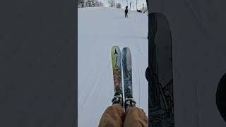 t-bar tail drag #ski #snow #skiingstunts #gopro #extreme #skills #winter