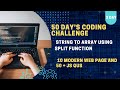CodeSutra : 50 Days - 3day Javascript solve String to Array using Split function