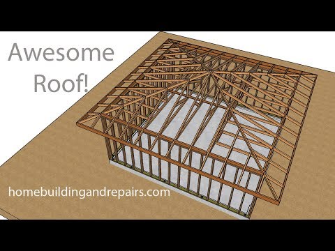 engineered-hip-roof-truss-system-for-two-car-garage---framing-ideas