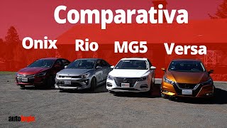 Onix, Río, MG5, Versa  Comparativa costo/beneficio