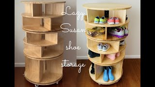 Mega Rotating Shoe Rack Plans - DIYTyler