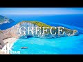 FLYING OVER GREECE (4K UHD) - Relaxing Music Along With Beautiful Nature Videos - 4K Video HD