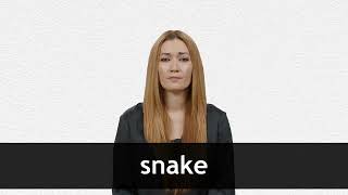 How to pronounce SNAKE in American English