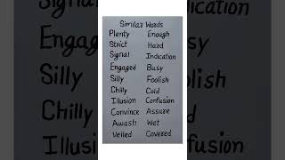 Similar words#dearsir #english #englishlanguage #dearsiren #englishgrammar #education