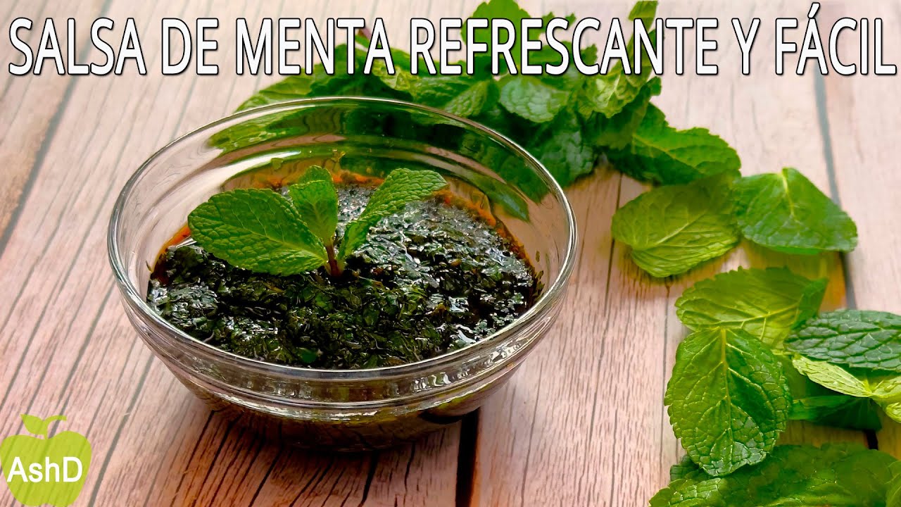 Salsa de menta irresistiblemente fresca para realzar el sabor de tus platos de carne