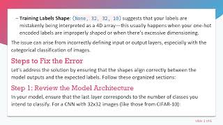 Resolving ValueError: Shapes (None, 10) and (None, 32, 32, 10) are incompatible in Keras Tuner Profile
