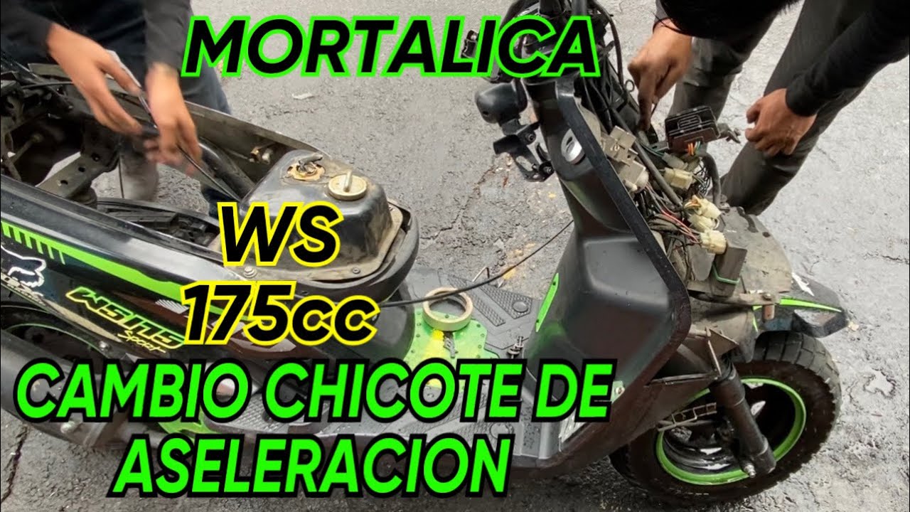 CAMBIO DE CHICOTE DE WS 175 MORTALICA