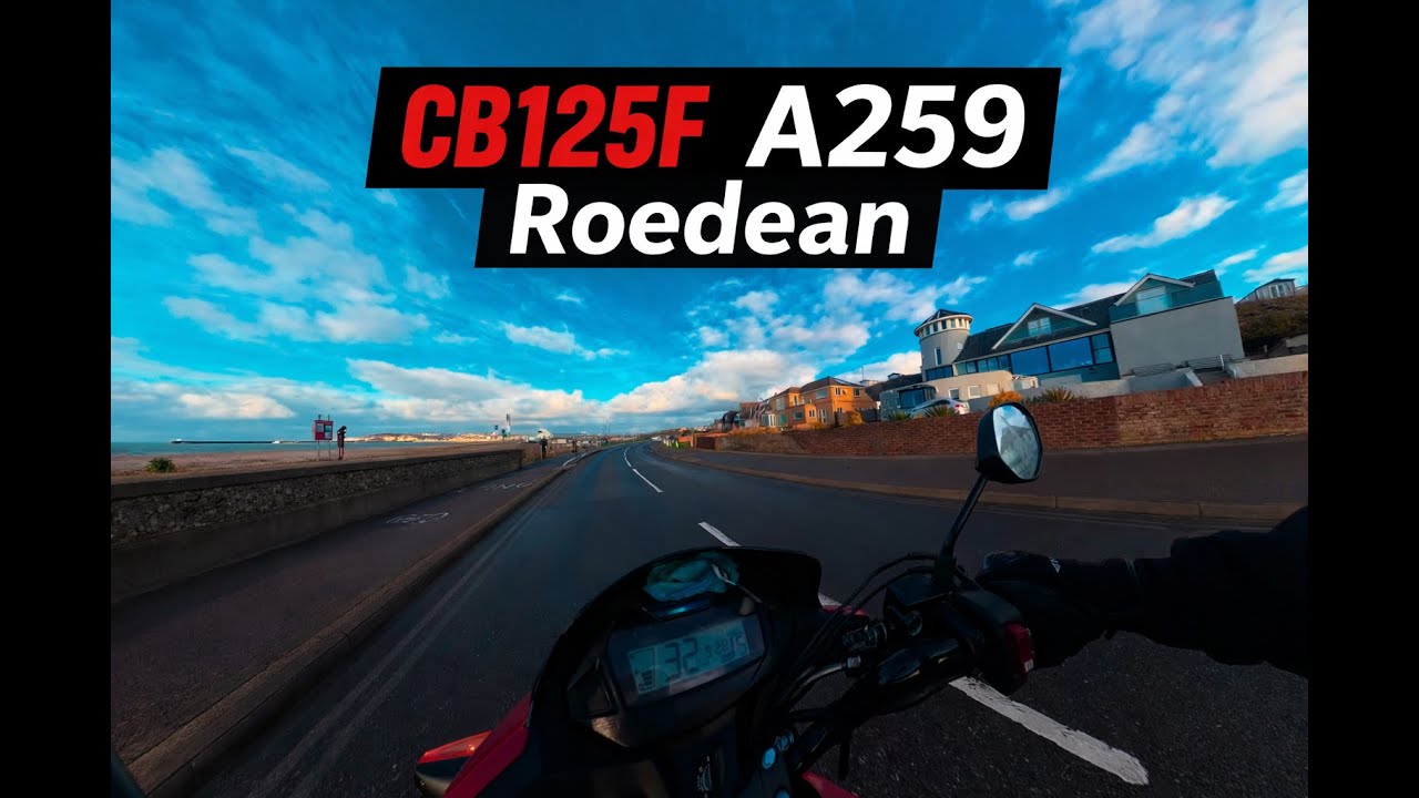CB125F to Roedean Cafe (Brighton) HDR
