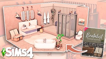 Blushtalist Bathroom | CC | The Sims 4 Speed Build