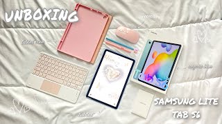 UNBOXING | Samsung Lite tab S6 2022 + accesories | ♡ aestetic ♡