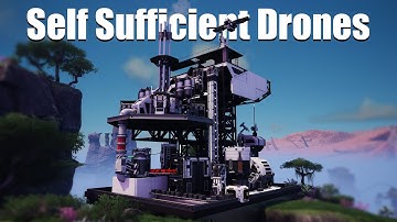 The PERFECT Self sufficient DRONE PORT Blueprint - Satisfactory 1.0