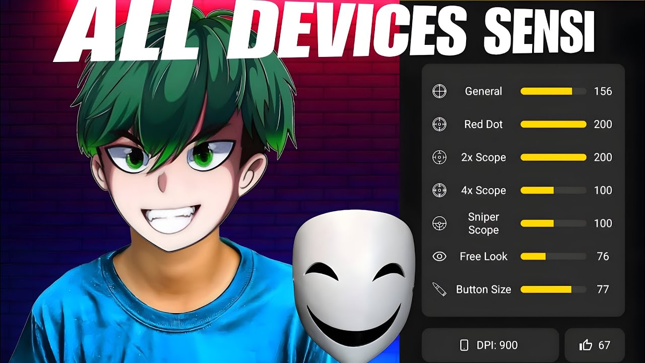 Ff Sensitive FF Sensitivity Settings 2025 🔥 All Devices Headshot Settings | Free ...