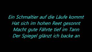 Rammstein - Waidmanns Heil (Lyrics)