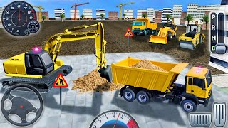 Stony Road Builder Site Simulator - Intersection Construction Vehicles - Android GamePlay screenshot 4