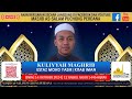 KULIYYAH MAGHRIB MAPP 14 OKTOBER 2024 | KITAB IMAN