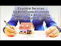 Essential Services for Real Estate Investors by Todd Chunn Mike Kennedy This Thursday 7 PM 3-31-22